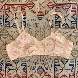 Vintage 1930s 1940s Bra Bralette 30s 40s Lingerie Wartime Fashion Brassiere 30"